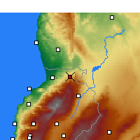Nearby Forecast Locations - Al-Qoubaiyat - Map