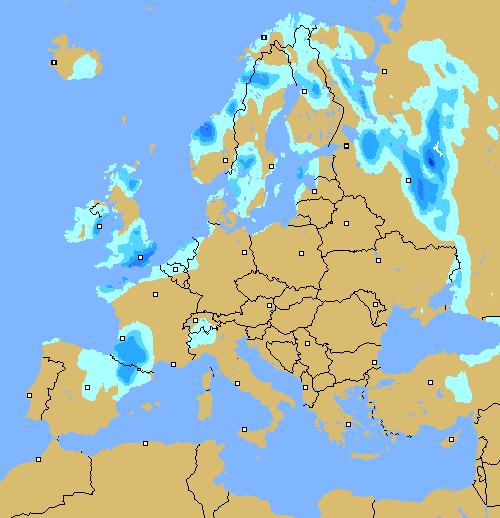Precipitation (3 h) Norway!