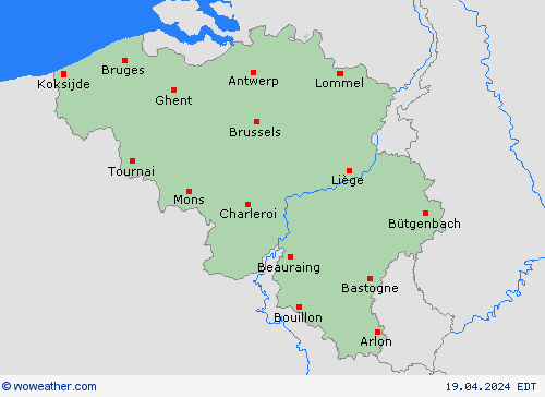  Belgium Europe Mapas de pronósticos