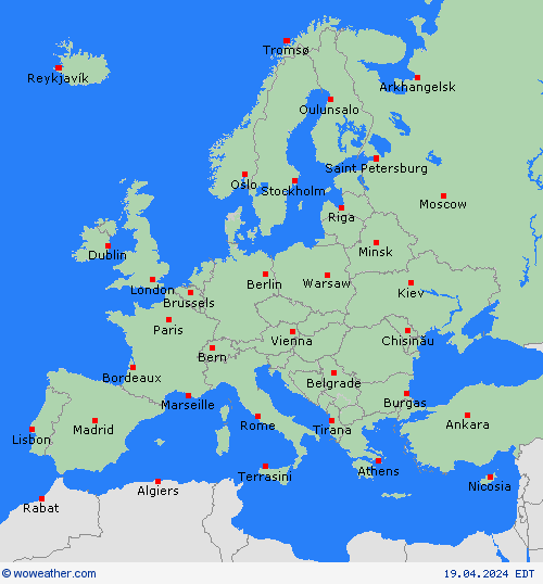   Europe Mapas de pronósticos