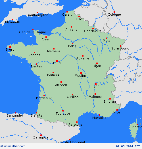  France Europe Mapas de pronósticos