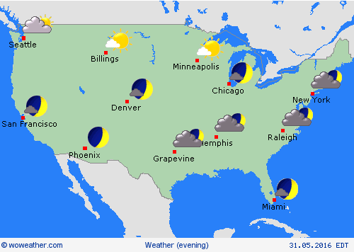 overview  USA Forecast maps