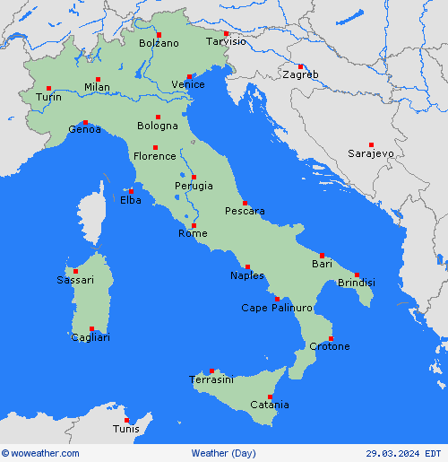 visión general Italy Europe Mapas de pronósticos