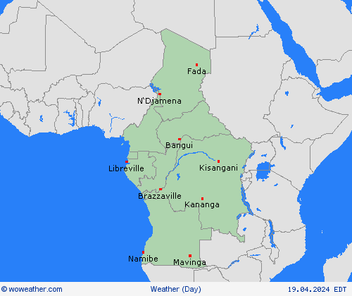 visión general  Africa Mapas de pronósticos