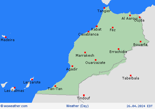visión general Morocco Africa Mapas de pronósticos