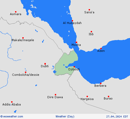 overview Djibouti Africa Forecast maps