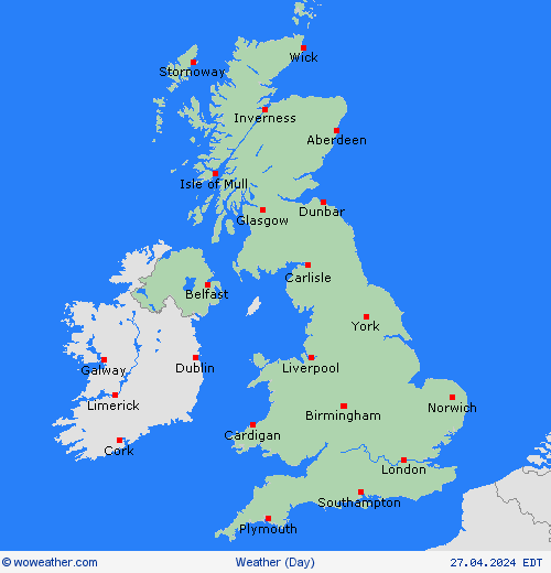 overview UK Europe Forecast maps