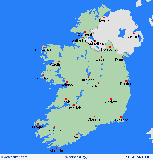 visión general Ireland Europe Mapas de pronósticos