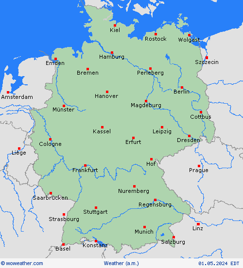 visión general Germany Europe Mapas de pronósticos