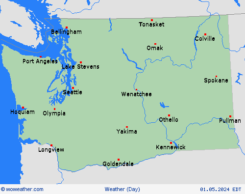 visión general  USA Mapas de pronósticos