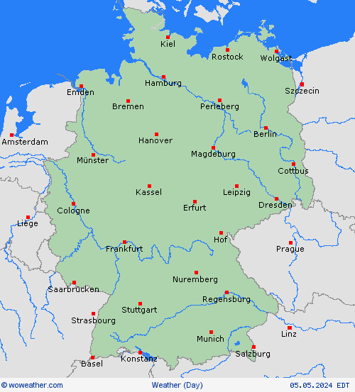 visión general Germany Europe Mapas de pronósticos