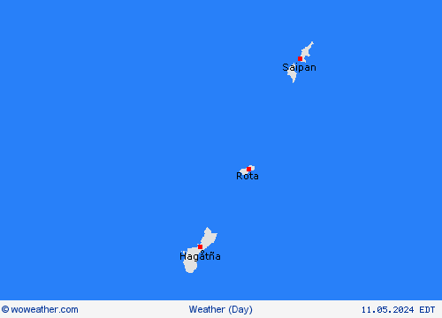 visión general Marianen Oceania Mapas de pronósticos