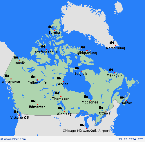 cámara web  North America Mapas de pronósticos