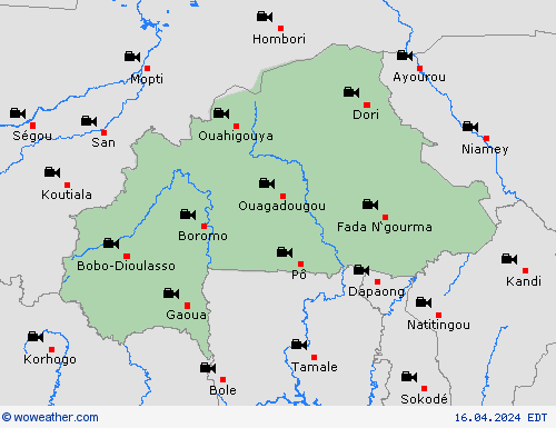 webcam Burkina Faso Africa Forecast maps