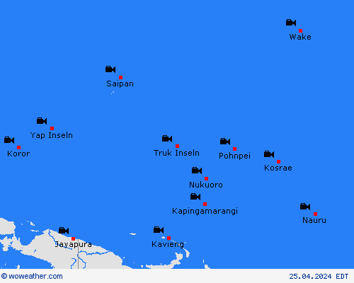 cámara web Wake Island Oceania Mapas de pronósticos