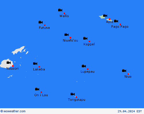 webcam Samoa Oceania Forecast maps