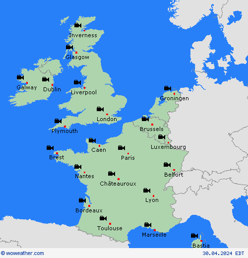 cámara web  Europe Mapas de pronósticos
