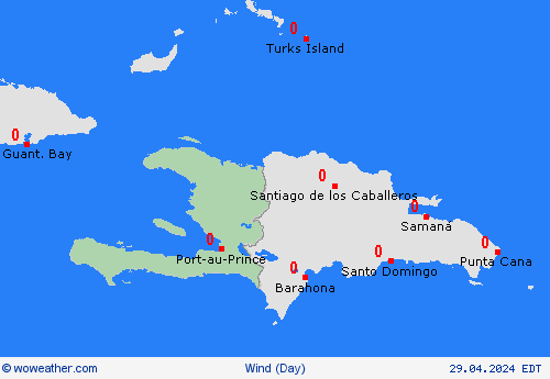 viento Haiti Central America Mapas de pronósticos
