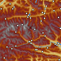 Nearby Forecast Locations - Heiligenblut am Großglockner - Map