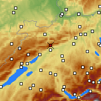 Nearby Forecast Locations - Grandval - Map