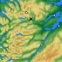 Nearby Forecast Locations - Scottish Highlands - Mapa