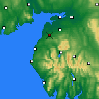 Nearby Forecast Locations - Aspatria - Mapa