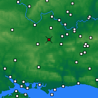 Nearby Forecast Locations - Farnborough - Map