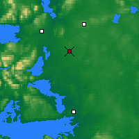 Nearby Forecast Locations - Claremorris - Mapa