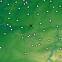 Nearby Forecast Locations - La Louvière - Map
