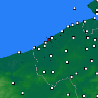 Nearby Forecast Locations - Middelkerke - Map