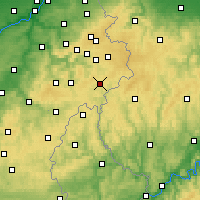 Nearby Forecast Locations - St. Vith - Mapa