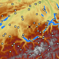 Nearby Forecast Locations - Langnau im Emmental - Map