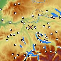 Nearby Forecast Locations - Lägern - Map