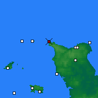 Nearby Forecast Locations - Cap de la Hague - Map