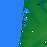 Nearby Forecast Locations - Biscarrosse - Map