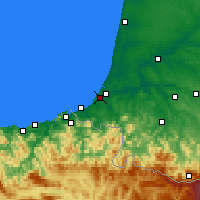 Nearby Forecast Locations - Biarritz - Map