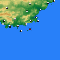 Nearby Forecast Locations - Levant - Map