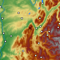 Nearby Forecast Locations - Vercors Massif - Mapa
