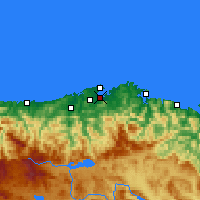 Nearby Forecast Locations - Santander / Parayas - Map