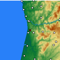 Nearby Forecast Locations - Ovar - Map