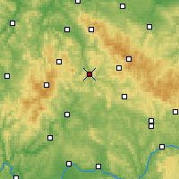 Nearby Forecast Locations - Meiningen - Mapa