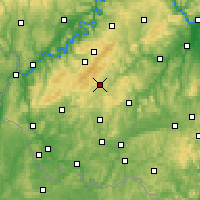 Nearby Forecast Locations - Idar-Oberstein - Map