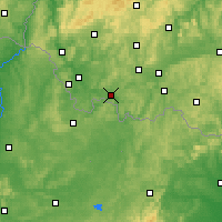 Nearby Forecast Locations - Saarbrücken - Map