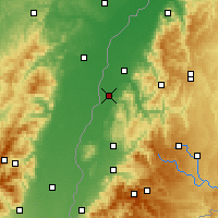 Nearby Forecast Locations - Lahr - Map