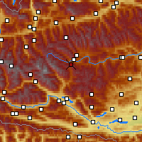 Nearby Forecast Locations - Katschberg - Map