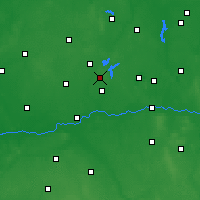 Nearby Forecast Locations - Powidz - Map