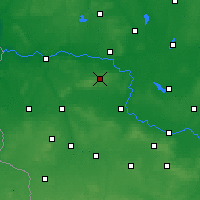 Nearby Forecast Locations - Zielona Góra - Map