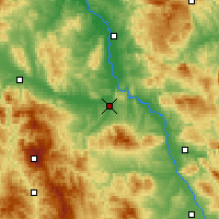 Nearby Forecast Locations - Kruševac - Map