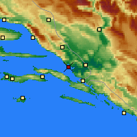 Nearby Forecast Locations - Ploče - Map
