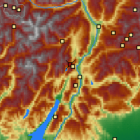 Nearby Forecast Locations - Andalo - Map